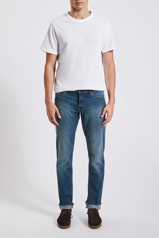 Jean straight - Bleu - Longueur 34