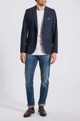 Jean straight - Bleu - Longueur 34