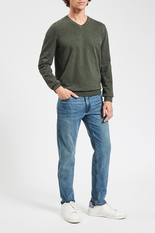 Jean straight - Bleu - Longueur 34