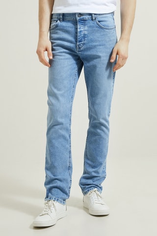 Jean straight - Bleu - Longueur 34