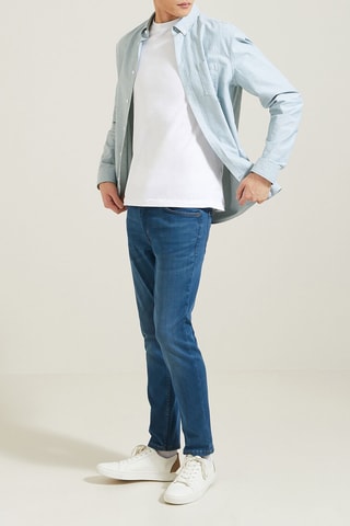 Jean slim - Bleu - Longueur 32
