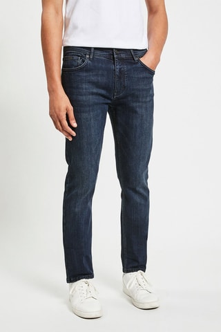 Jean straight - Bleu - Longueur 34