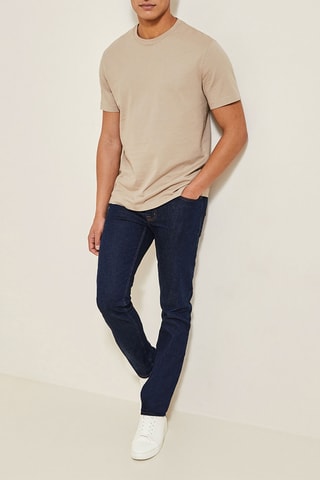 Jean straight - Bleu - Longueur 34