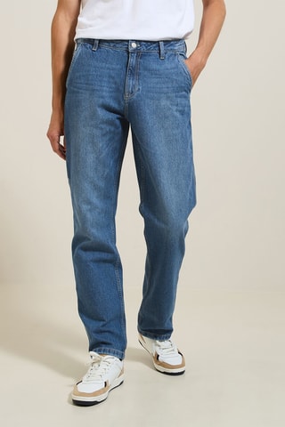 Jean loose - Bleu - Longueur 34