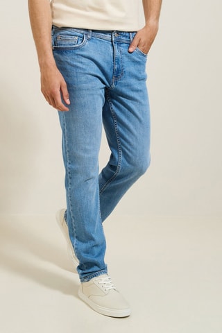Jean straight - Ciel - Longueur 30