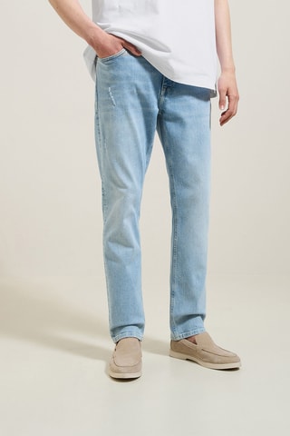 Jean straight - Ciel - Longueur 30