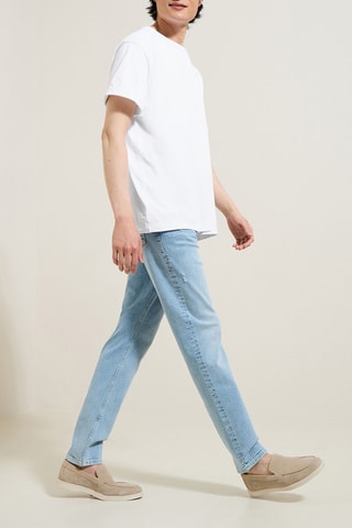 Jean straight - Ciel - Longueur 30