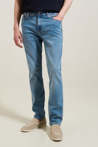 Jean straight  - Bleu - Longueur 34