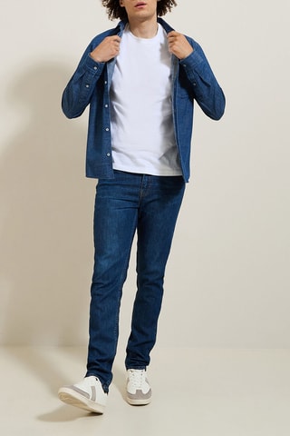 Jean straight - Bleu - Longueur 34