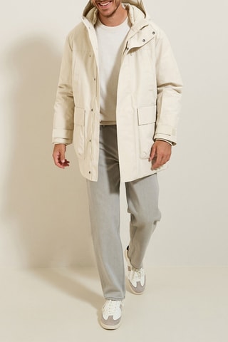 Parka à capuche - Blanc