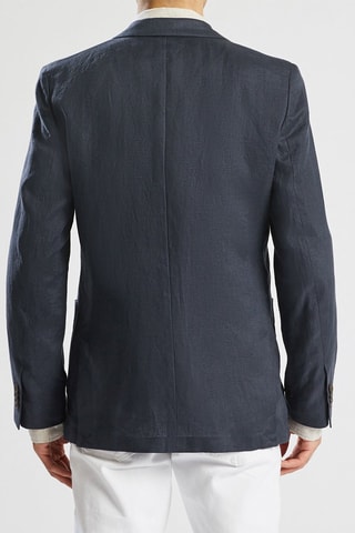 Veste en lin - Bleu