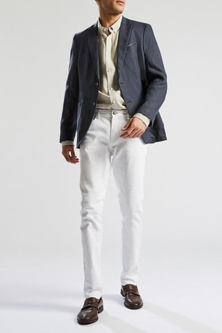 Veste en lin - Bleu
