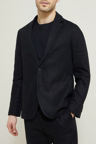 Veste en lin - Noir