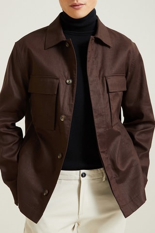 Veste en lin - Marron