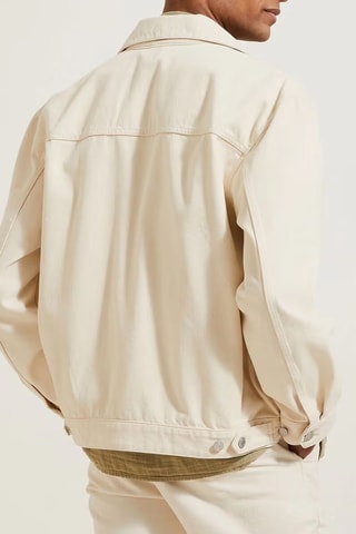 Veste en jean en coton biologique - Ecru
