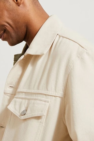Veste en jean en coton biologique - Ecru