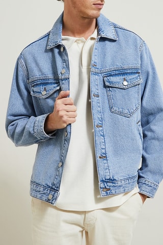 Veste en jean en coton biologique - Bleu