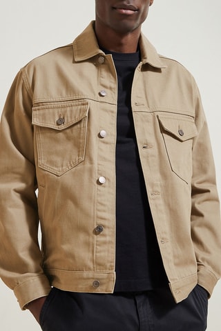 Veste en jean en coton biologique - Vert clair