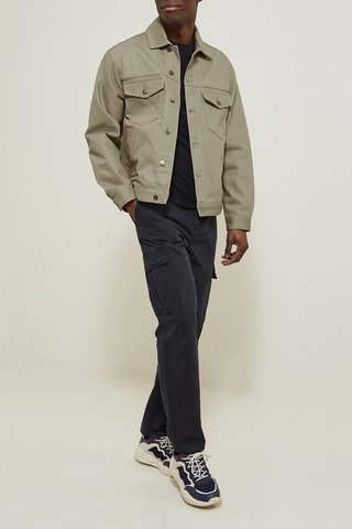 Veste en jean en coton biologique - Vert clair