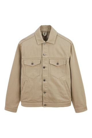Veste en jean en coton biologique - Vert clair