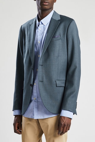 Veste slim en laine - Gris