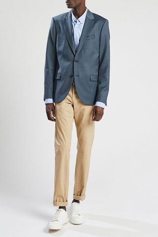 Veste slim en laine - Gris