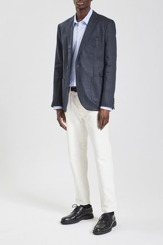 Veste en lin - Bleu