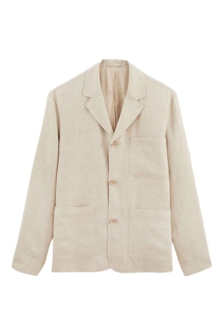 Veste regular en lin - Beige