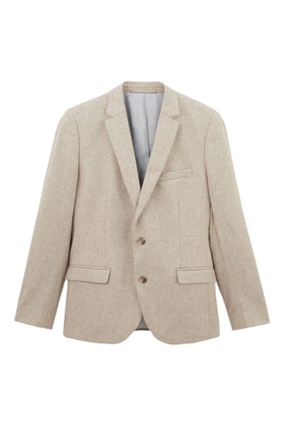 Veste slim en laine - Beige
