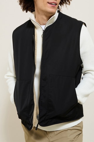 Veste réversible sans manches - Noir