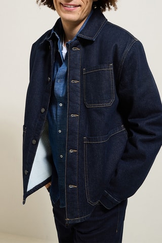 Veste en jean - Bleu marine