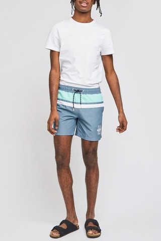 Short de bain Bleu clair chiné