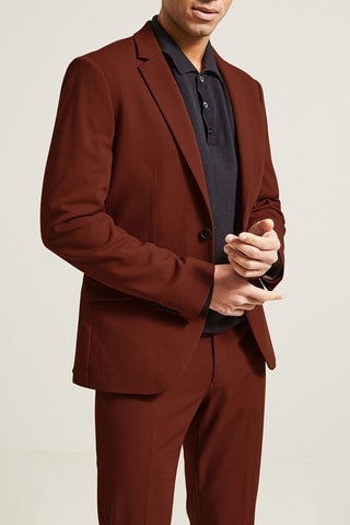 Veste de costume extra slim - Rouge foncé