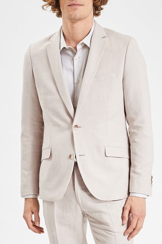 Veste de costume en lin - Beige