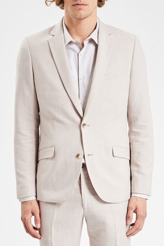 Veste de costume en lin - Beige