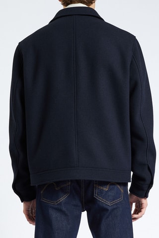 Blouson en laine - Bleu