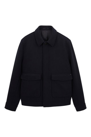 Blouson en laine - Bleu