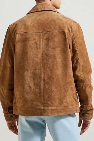 Blouson en cuir de chèvre - Beige
