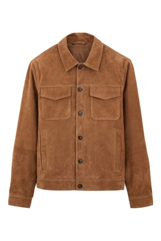 Blouson en cuir de chèvre - Beige