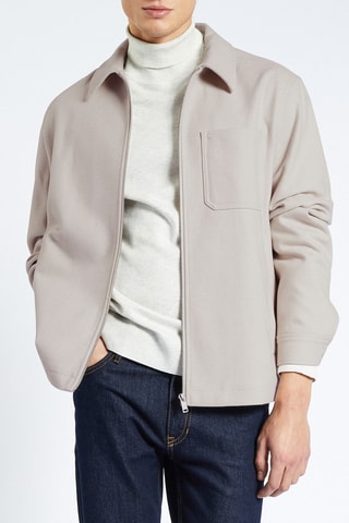 Blouson en laine - Beige