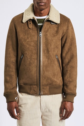 Blouson en velours - Camel