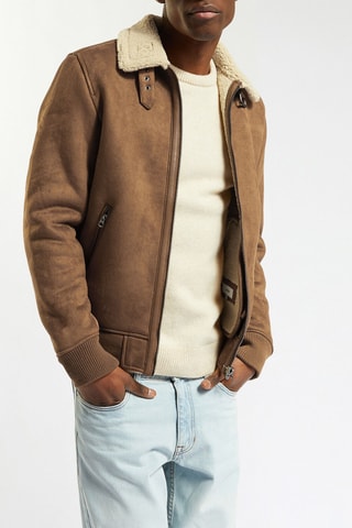 Blouson en velours - Camel