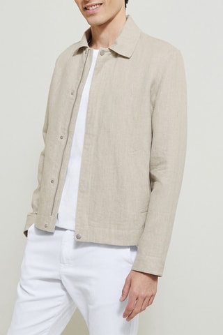 Blouson en lin - Beige