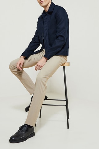 Blouson en lin - Bleu