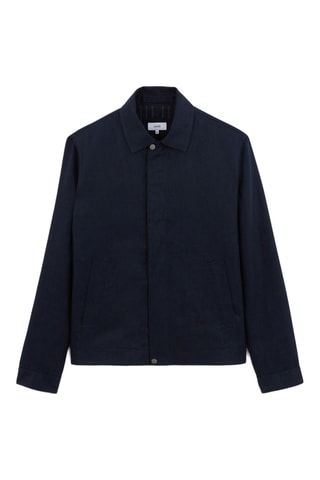 Blouson en lin - Bleu
