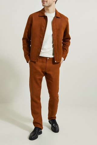 Blouson en lin - Camel