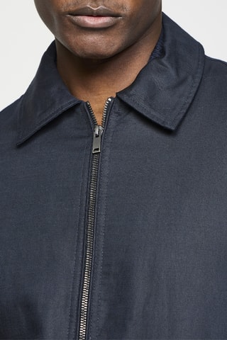 Blouson en lin - Bleu marine