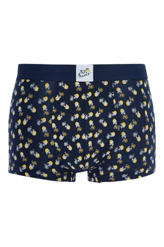 Boxer en coton biologique Tour de France - Bleu marine