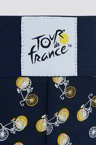 Boxer en coton biologique Tour de France - Bleu marine