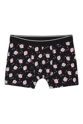 Boxer en coton biologique - Noir